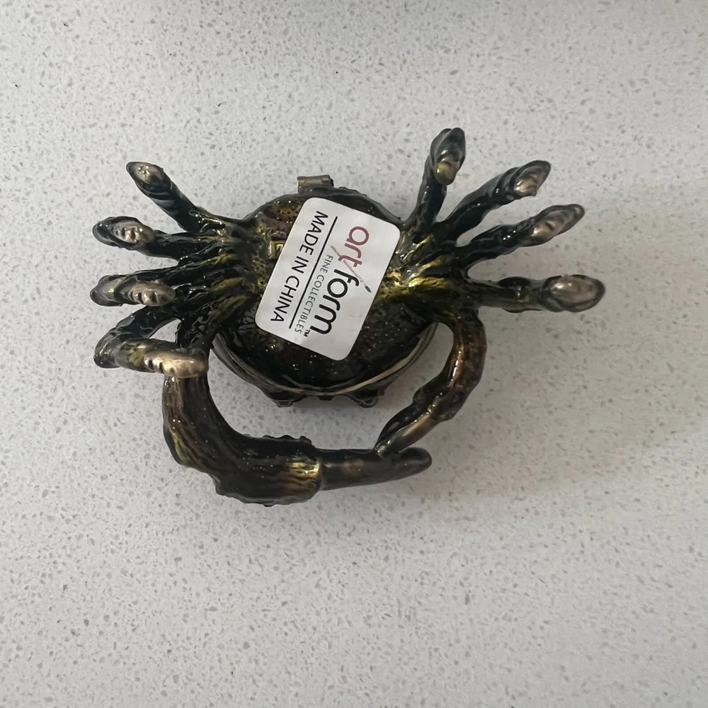Object de Art Trinket Box #142 Pinch The‎ Crab Enameled New In Box